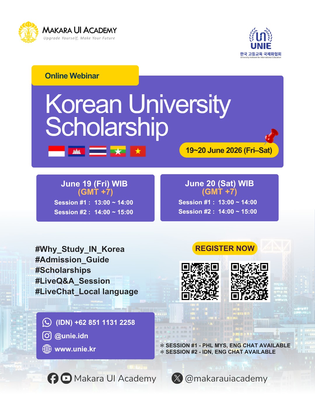 Korean University Scholarship - Makara UI Academy
